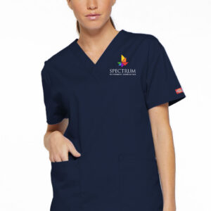 Female Caregiver Scrub Top